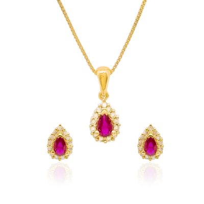 نیم ست طلا اشک