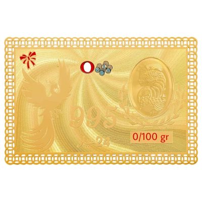 شمش طلا 24 عیار 100 سوت