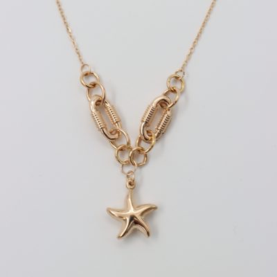 گردنبند طلا ستاره هرمس