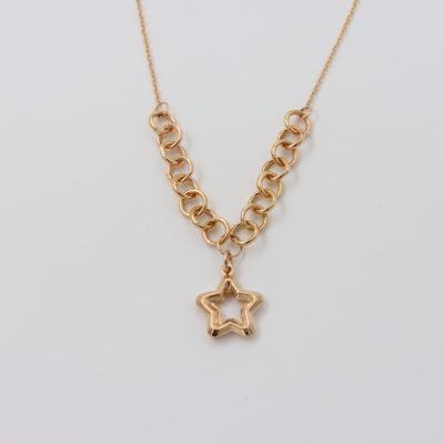 گردنبند طلا ستاره سه بعدی