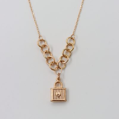 گردنبند طلا قفل پاندورا