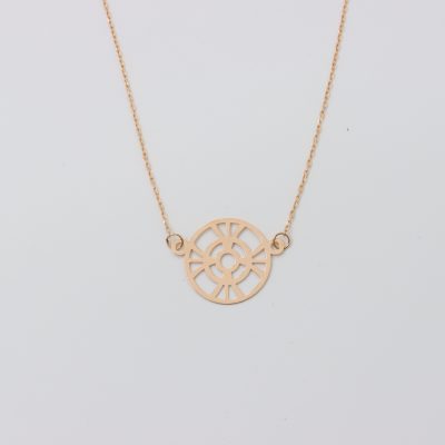 گردنبند طلا لیزر هندسی