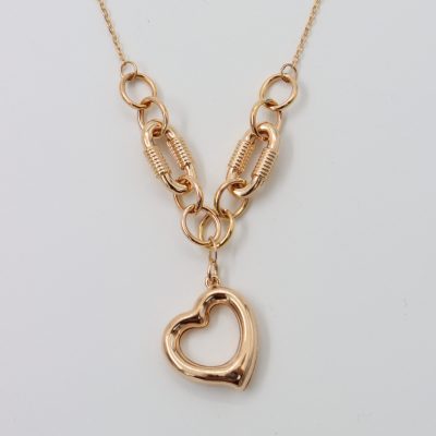 گردنبند طلا قلب تیفانی