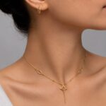 گردنبند طلا طرح لویی ویتون