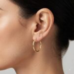 گوشواره طلا حلقه ای سایز بزرگ