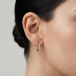 گوشواره طلا حلقه ای سایز متوسط