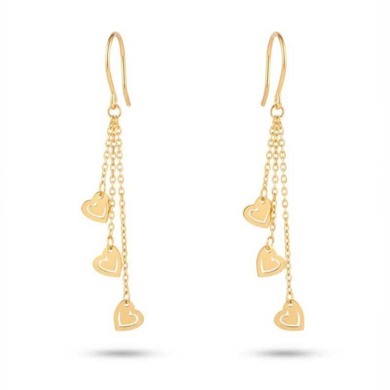 گوشواره آویز قلبی
