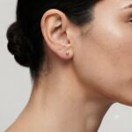 گوشواره طلا میخی دایره سایز کوچک
