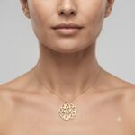 آویز طلا طرح نار