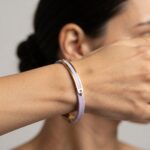 دستبند طلا چرم زنانه