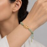 دستبند طلا میوکی قلب و بی نهایت