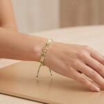 دستبند طلا میوکی بی نهایت و قلب