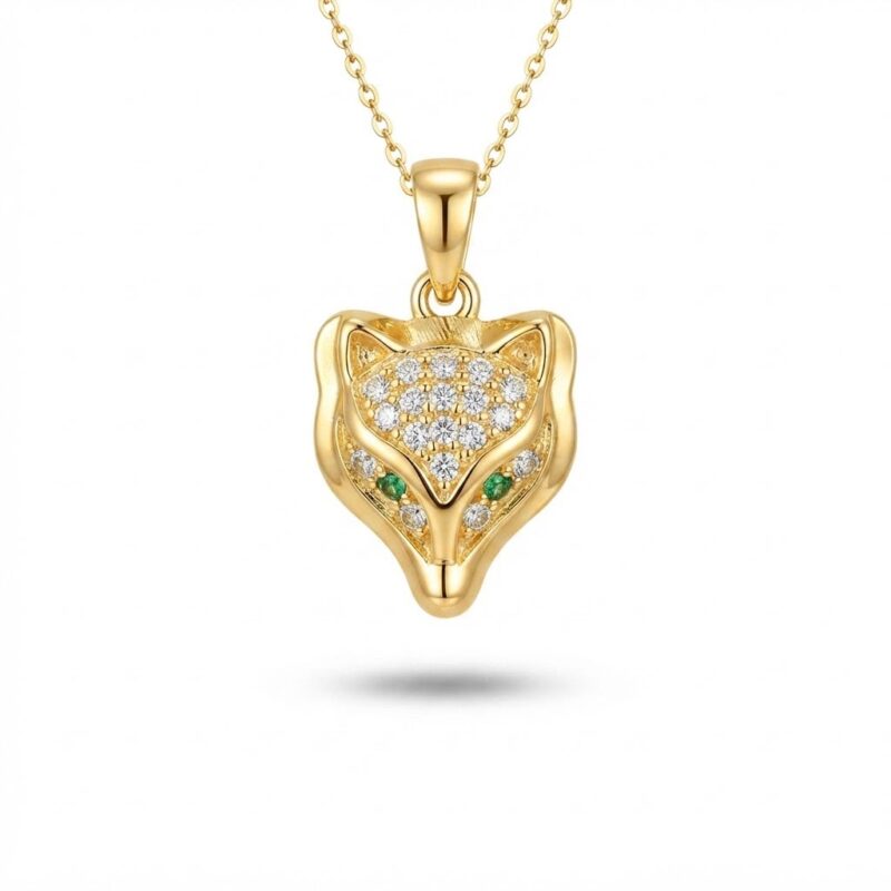 آویز طلا سوارسکی روباه