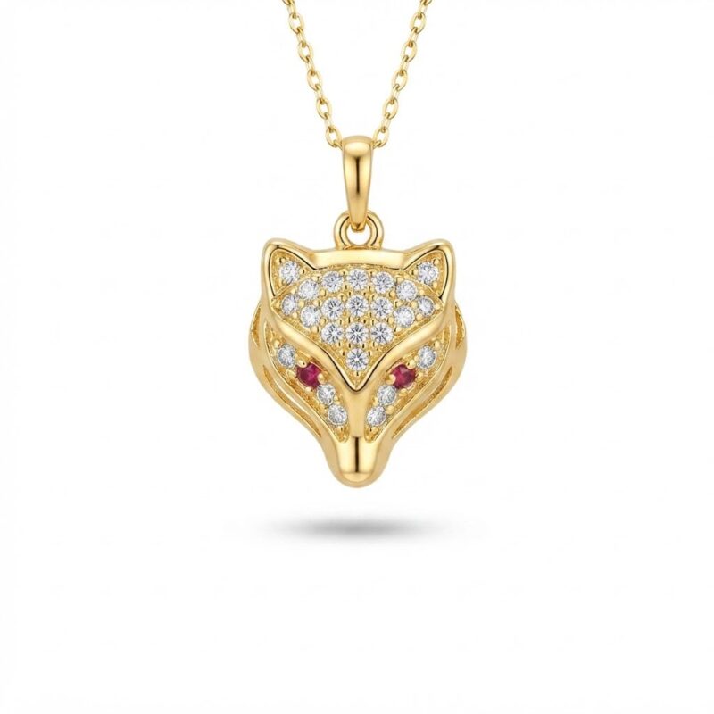 آویز طلا سوارسکی روباه