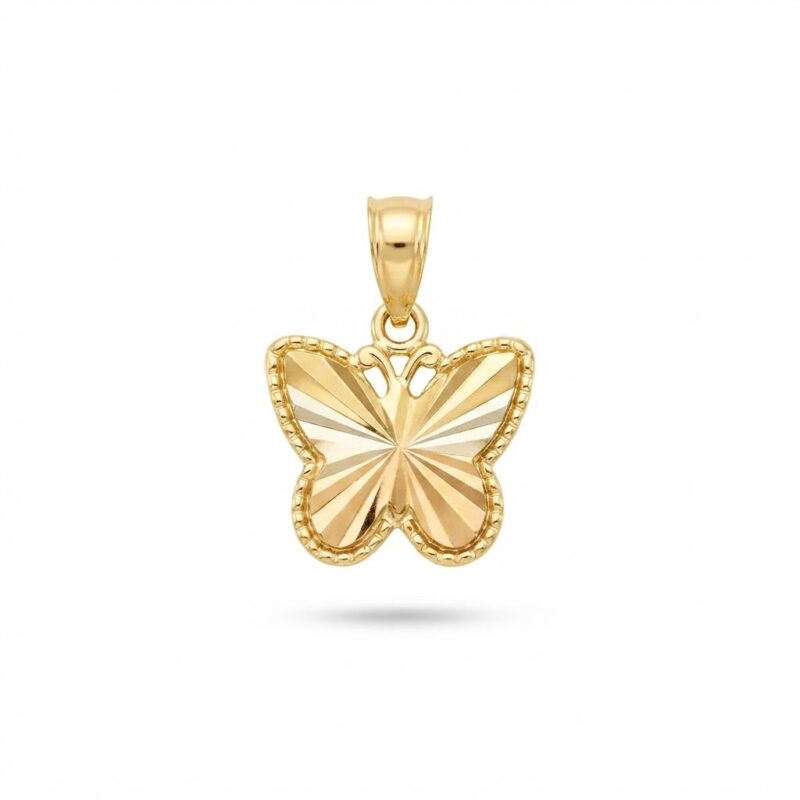 آویز طلا طرح پروانه
