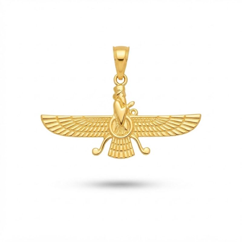 آویز طلا طرح فروهر