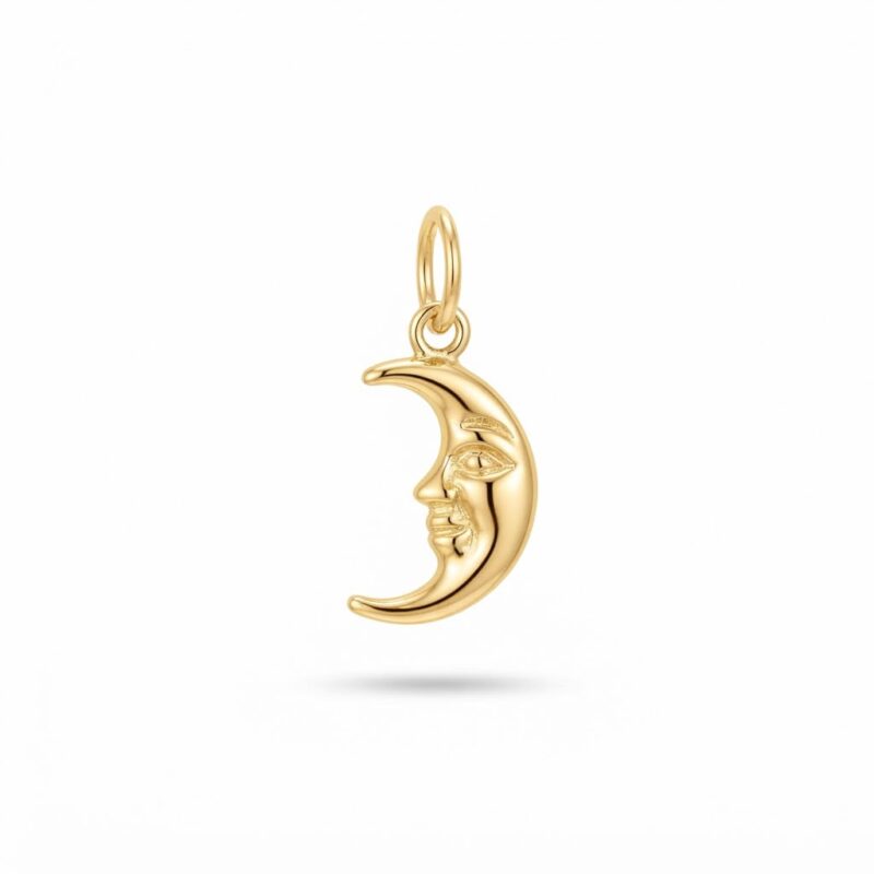 آویز طلا طرح ماه